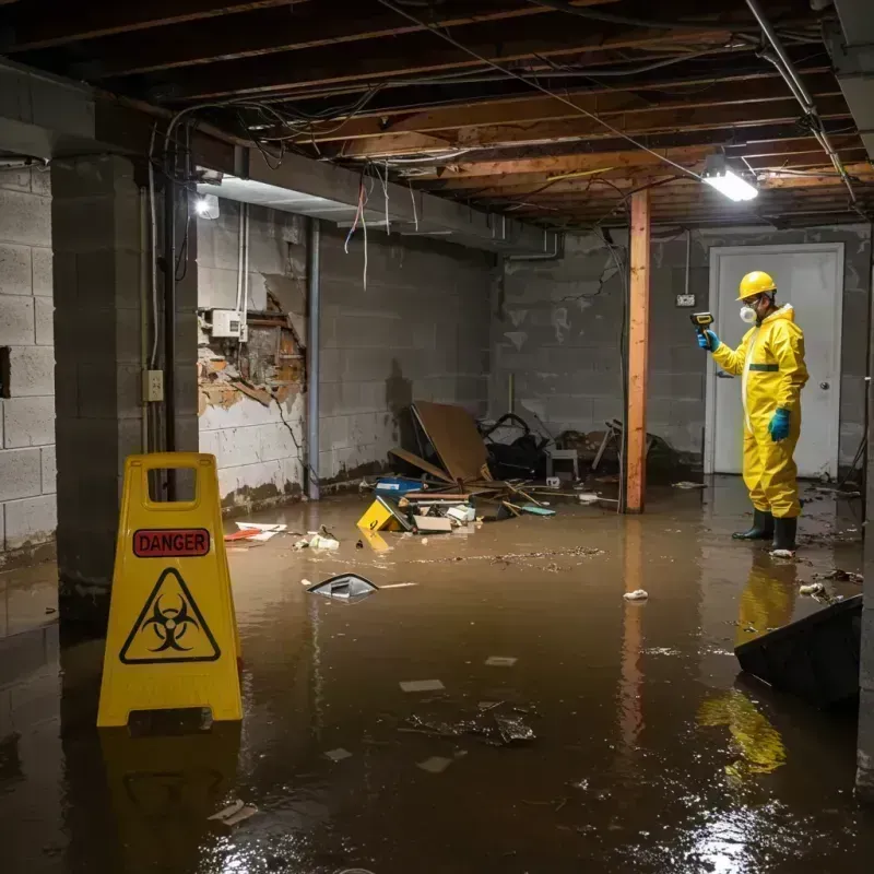 Flooded Basement Electrical Hazard in Gold Canyon, AZ Property